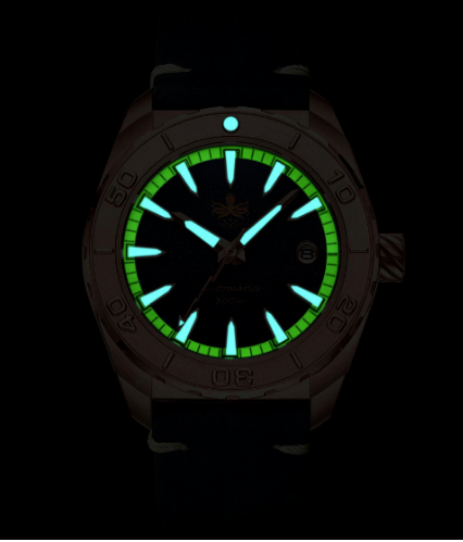PHOIBOS Proteus Bronze 300M Diver Watch PY046C Forged Carbon Limited Edition