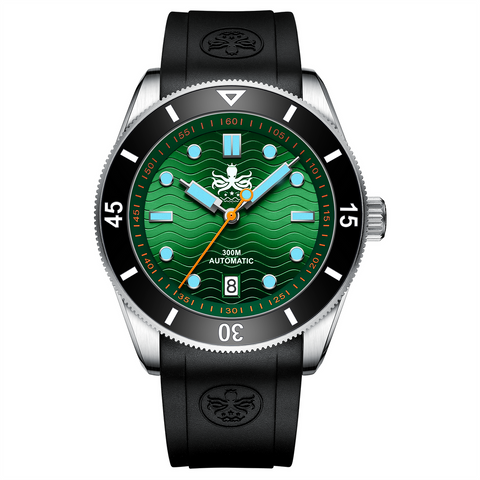 PHOIBOS WAVE MASTER PY010AR 300M Automatic Dive Watch Green
