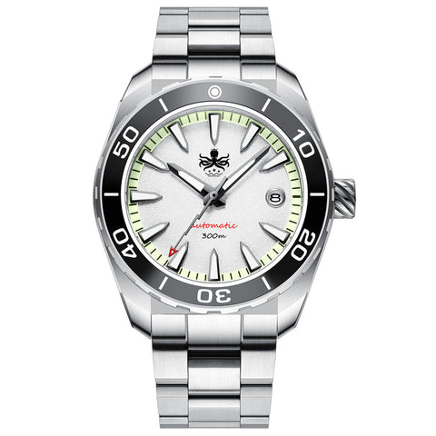 PHOIBOS Proteus 300M Automatic Diver Watch PY024D White