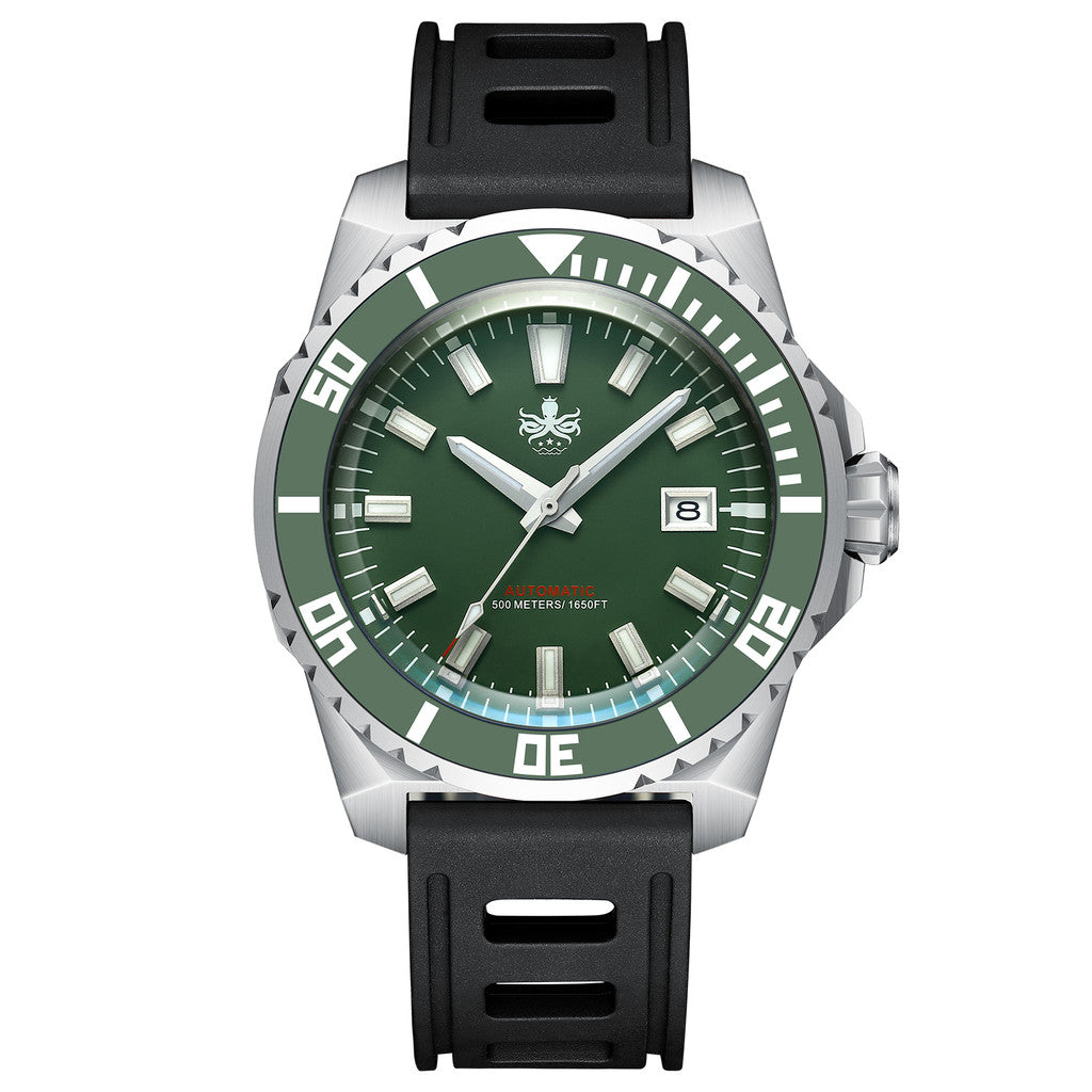 PHOIBOS LEVIATHAN PY032A 500M Automatic Diver Watch Green
