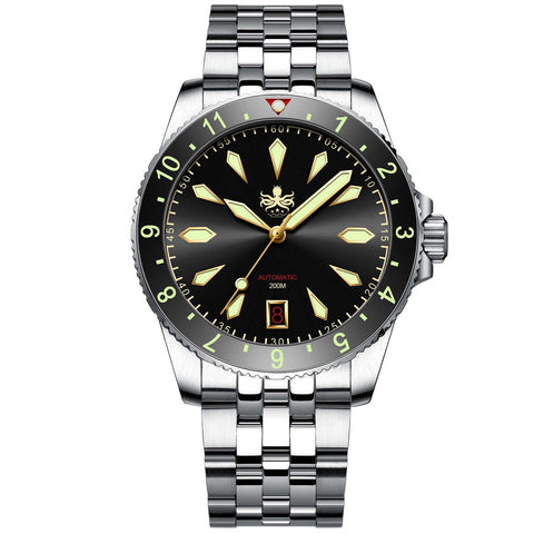 PHOIBOS Voyager 200M Automatic Diver Watch PY035C Black