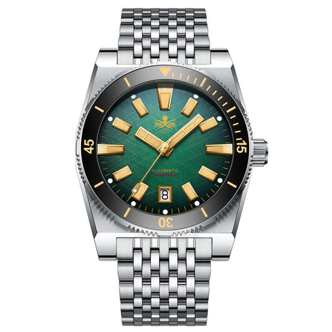 PHOIBOS Narwhal 300M Automatic Diver Watch Green PY037A