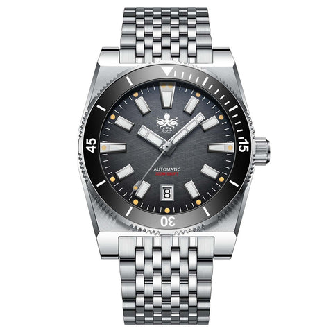 PHOIBOS Narwhal 300M Automatic Diver Watch Gray PY037C